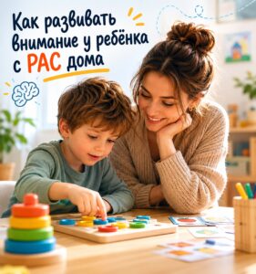 Как развивать внимание у ребёнка с РАС дома